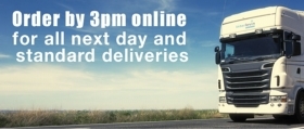 Order By 3pm Online For All Next-Day and Standard Deliveries